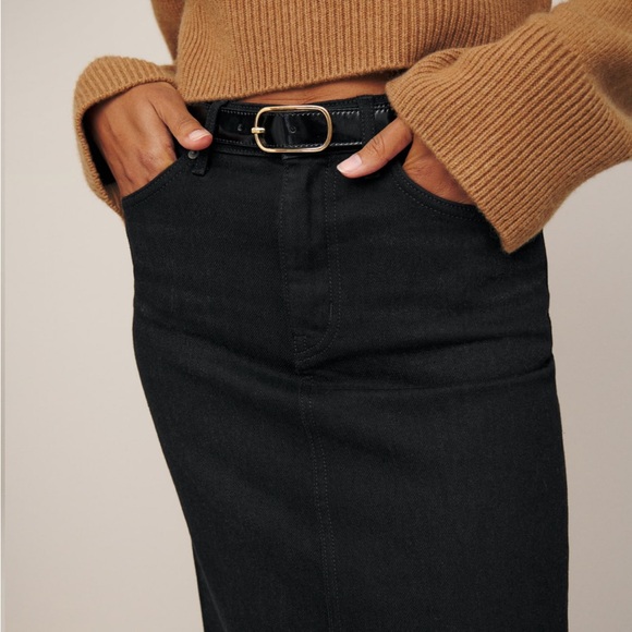 Reformation High Rise Denim Maxi Skirt - Picture 7 of 9